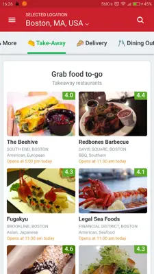 Zomato android App screenshot 5